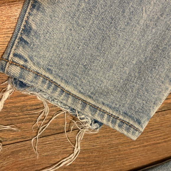 Pistola | Straight Leg Light Wash Button Fly Cropped Jeans - Picture 7 of 12